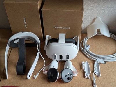 Meta Quest 3 + Komplettset (EliteStrap, Schuzlinsen, Wandhalterung, 5m Kabel,  )
