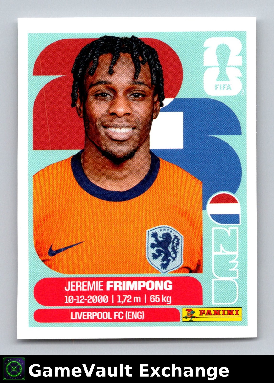 2026 Panini FIFA World Cup JEREMIE FRIMPONG #NED 8 NM