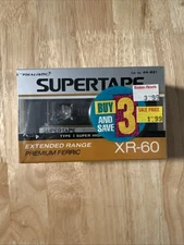🎵 3 Pack REALISTIC Radio Shack SuperTape XR-60 Blank Audio Cassette Tapes NEW
