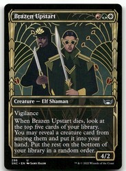 Brazen Upstart (Showcase) 296/484 Streets of New Capenna MTG