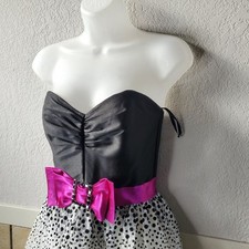 Vintage Jessica McClintock for Gunne Sax 80s fit and flare corset top dress