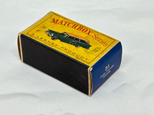 American Ford Station Wagon #31 1950's Lesney Matchbox Toy Car w/Original Box - Picture 8 of 9