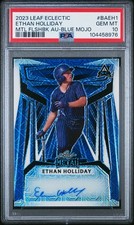 2023 LEAF ECLECTIC METAL FLASHBACK AUTOS BLUE MOJO ETHAN HOLLIDAY 4/6 PSA 10