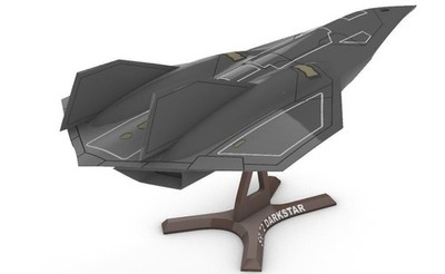 1/72 US Dark Star SR-72 reconnaissance aircraft Unpainted Model Customized New
