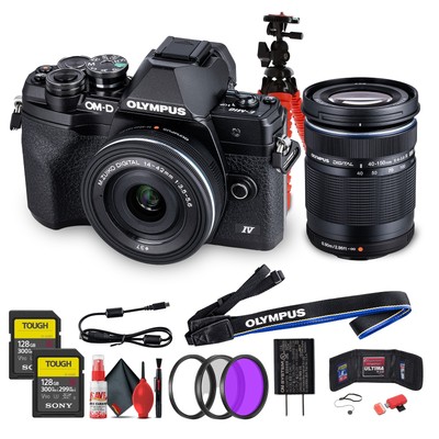 Olympus OM-D E-M10 Mark IV Mirrorless Camera with 14-42mm EZ Lens