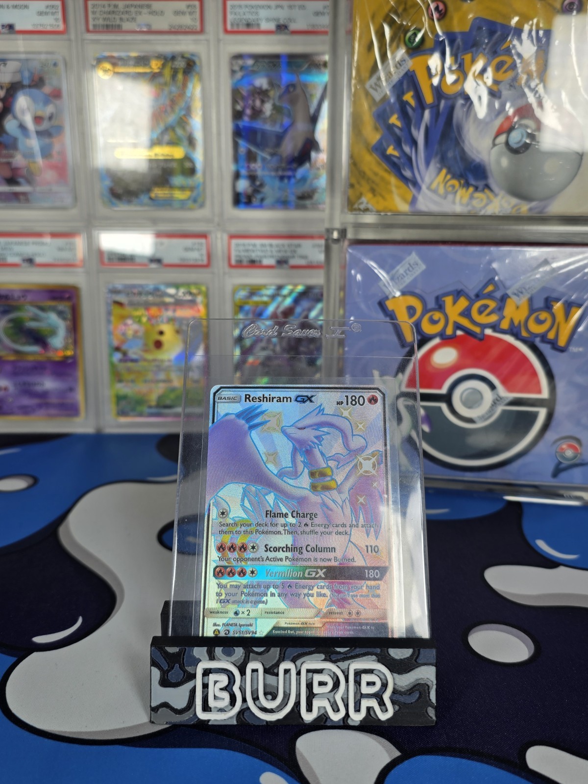 Reshiram GX SV51/SV94 Hidden Fates Shiny Vault Holo