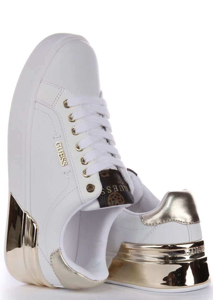 Sneakers Guess Donna White Gold - Immagine 4 di 4
