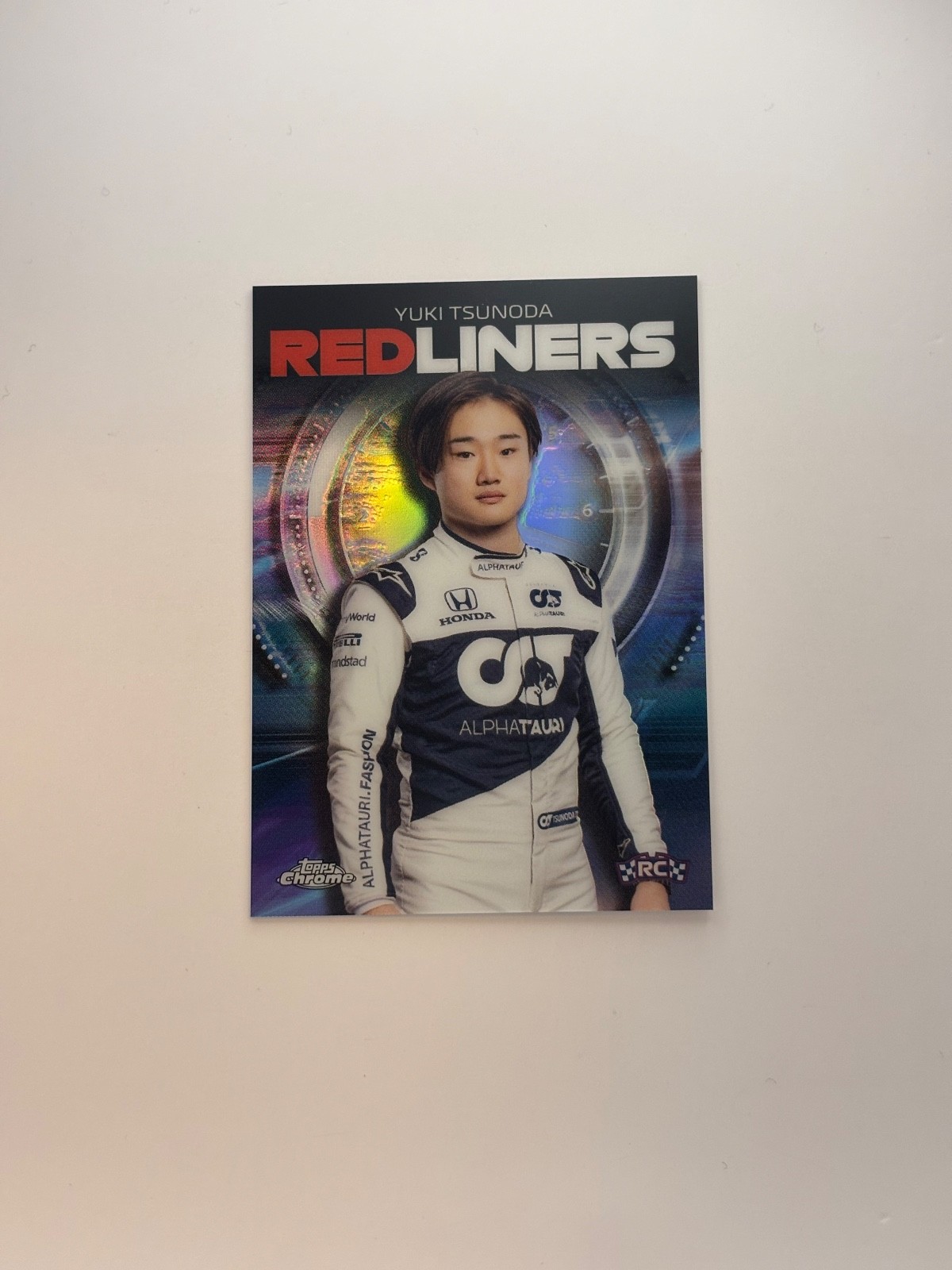 2021 Topps Chrome Formula 1 F1 Yuki Tsunoda RC Rookie Redliners #RL-9