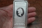 2022 ST HELENA L10-10 OZ 999 FINE SILVER BAR HM QUEEN ELIZABETH II