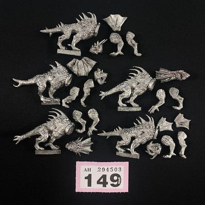 5 FLEISCHHUNDE WARHAMMER FANTASY DIE ALTE WELT KHORNE CHAOS DAEMON OOP METALL