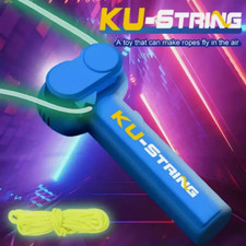 Lasso String Shooter Loop Toy Handheld Zip Rope Launcher Propeller Toy  /