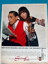 1965 Smirnoff Mule Vodka Print Ad Killer Joe Piro Moscow Mule Copper Mug LOOK