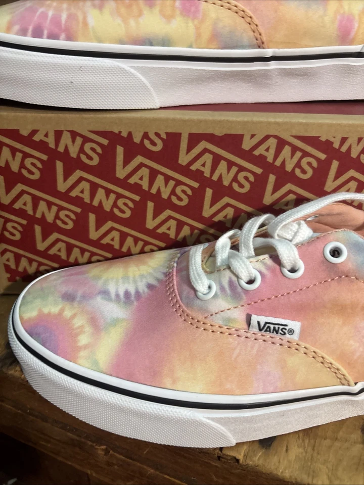 Vans NUEVO Doheny Tie Dye Pastel Lona Tenis Mujer’s 8.5 Parte Superior Baja Zapatos de Skate Foto 3 de 4