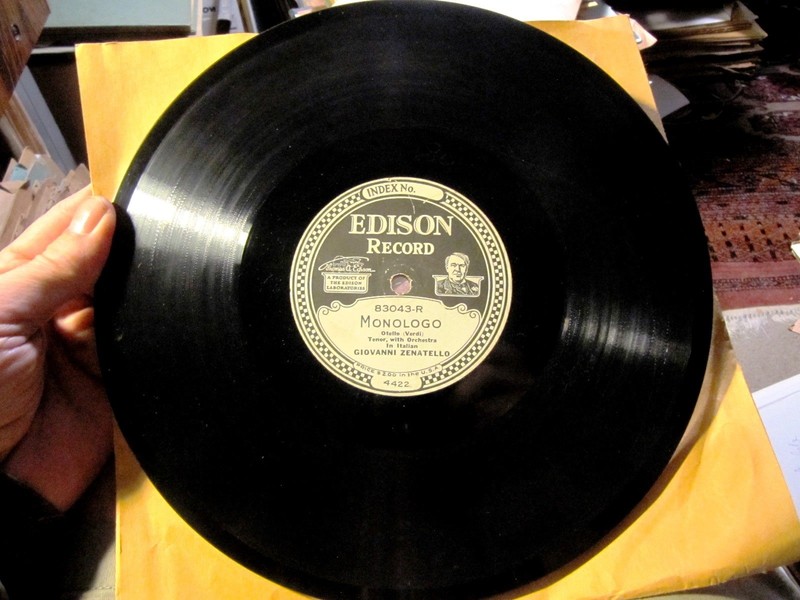 EDISON GRAND OPERA 1916 Giovanni ZENATELLO Otello Dio mi potevi scagliar 83043.