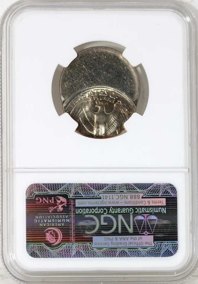 1984-P 25C Washington Quarter Dollar NGC MS 64 Struck 50% Off Center - Image 4 of 4