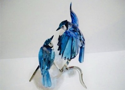 Swarovski Crystal Blue Jay Kingfisher Blue Bird Figurine 1176149