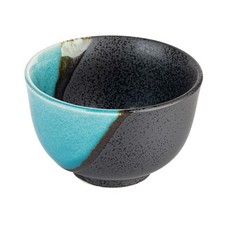 Sora Blue and Grey Japanese Tea Cup