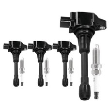 Ignition Coil Pack and Spark Plugs Fits for Nissan Cube Altima Rogue Rogue Se...
