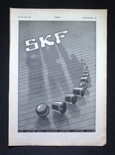 Original 1944 Advert SKF Rolling Elements Anti-Friction Bearings