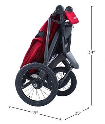 Joovy Zoom360 Ultralight Jogging Stroller Featuring High Child Seat, Shock-Ab...