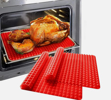 Diamond Chef Silicone Pyramid Mat Baking Cooking Mats Oven Sheet Non-Stick 2Pack