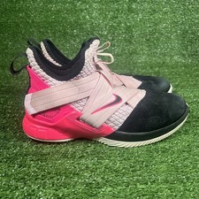 Nike LeBron Soldier XII GS Zapatos Tenis Juveniles Talla 5.5 Negro Rosa aa1352-666