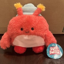 NWT Bum Bumz Chandler the Hermit Crab 7.5 Inch Plush AquaBumz