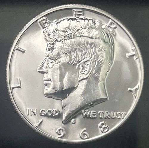 1968-S Kennedy Half Dollar Direct From Proof Set- 40% Silver!