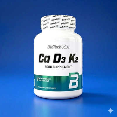 (113,33 /kg)BioTech USA Ca D3 K2,Calcium Vitamin K, 90 Tabs (105gGesamt)