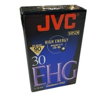 JVC TC-30 Compact VHS-C Hi-Fi EHG Blank Camcorder Tape 30 Min SP / 90 Min EP