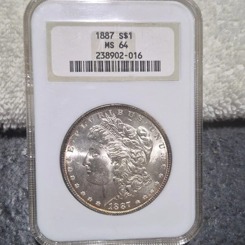 1887 Morgan Dollar NGC MS64 Philadelphia Silver $1 Coin Uncirculated