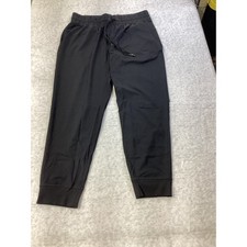 Members Mark Womens Travel Jogger Pants Black Size L Recycled Nylon Stretch NWOT