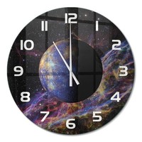Stilvolle Runde Wanduhr Mit Leisem Uhrwerk Quecksilber WeißE Zeiger Fi60 Cm