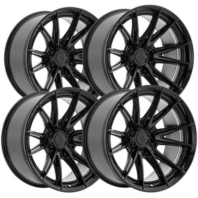 (Set of 4) Arena A134 Vortex 20x9 6x135 +0mm Gloss Black Wheels Rims 20'' Inch