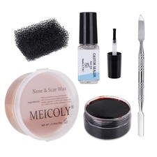 5 Pcs Scars Wax SFX Special Effects Makeup Kit,Halloween Fake Blood Gel,Fake ...