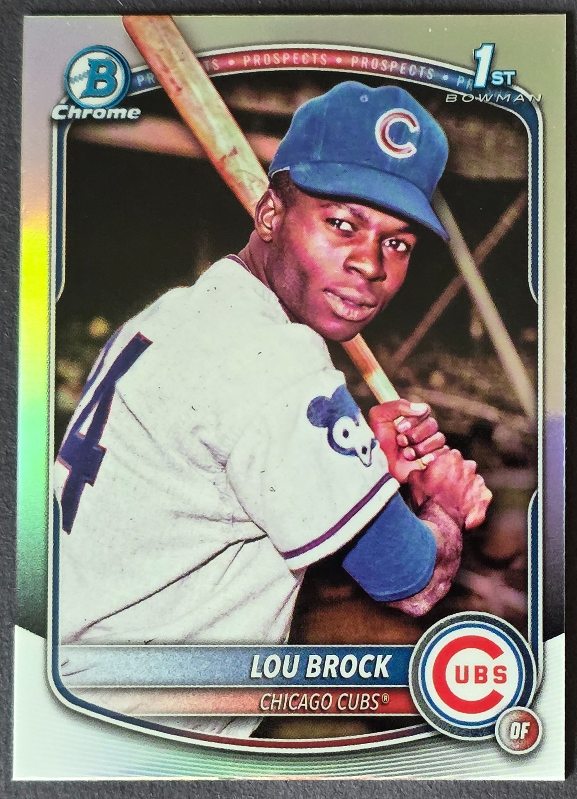 Lou Brock 2025 Bowman Draft RetroFractor SSP - Chicago Cubs