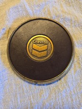 Vintage 1983 Leather Chevron Oil Paper Weight...