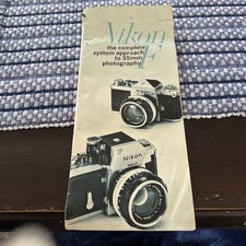 Original Vintage 1970 Nikon F Complete System Approach Brochure
