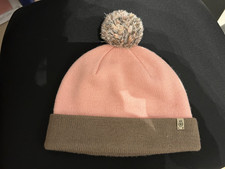 ROECKL Mütze mit Bommel ein paar Mal getragen rosa-beige