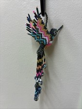 Beaded HUMMINGBIRD Ornamental Decoration