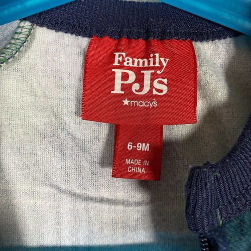 Macy's Family Schlafanzug Mommy & Me Set Damen M Baby 6-9M blau grün kariert - Bild 7 von 24