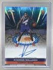 Khaman Maluach 2025 Topps Chrome Blue Refractor Certified Auto Issue RC /150