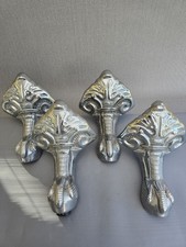 Chrome claw feet for a freestanding bathtub set of 4