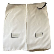 2x Gucci Satin Dust Bags Shoe Storage Travel
