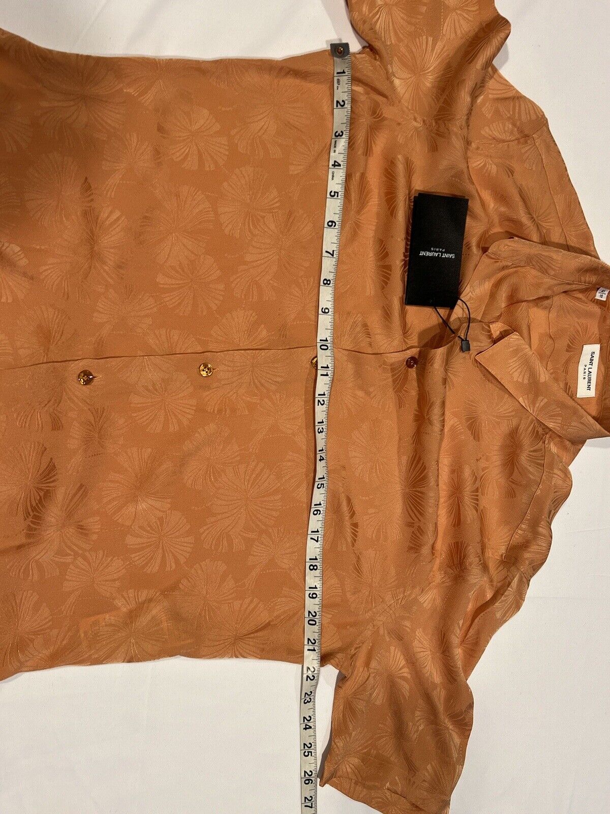 Saint Laurent Camicia di seta da uomo 41 16. $1290