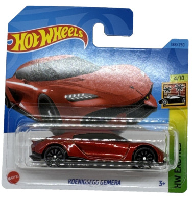 Hot Wheels koenigsegg Gemera rot HW Exoten Nummer 188 neu und ungeöffnet