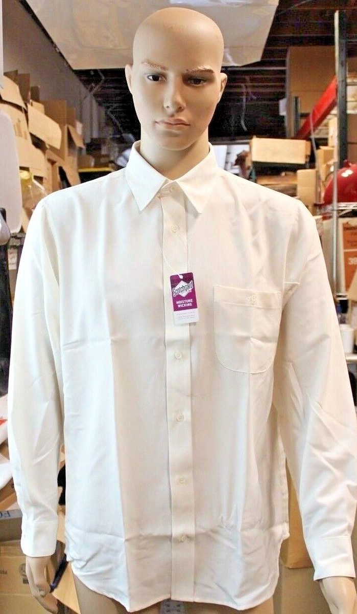 Mens Cream Colored Button Up Shirt Men's Satin Cream Dress Shirt Platini  Fashion 3XL Cream