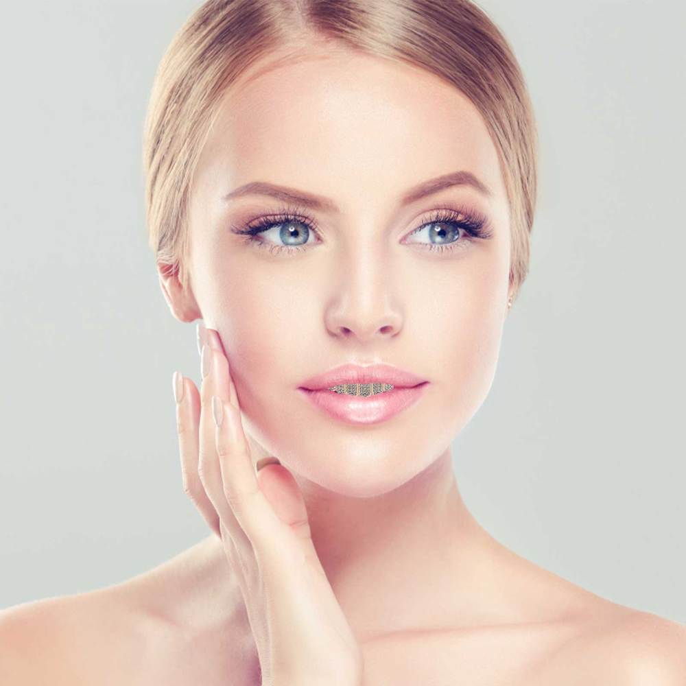 1 Set of Hip Hop Teeth Grills Novelty Braces for Teeth Metal Jewelry