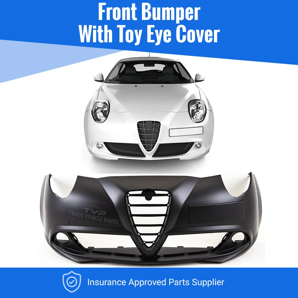 Alfa Romeo Mito 2009 2016 Front Bumper Primed With Toy Eye Cover