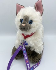 Build A Bear Promise Pets Siamese Cat Himalayan Plush White Brown Blue Eyes 12"